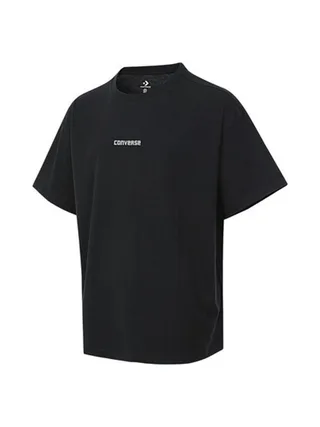 T-Shirt Noir Homme Converse Wordmark Sonar 1