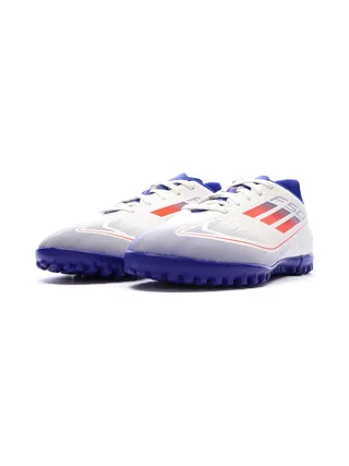 Chaussures Blanc/Bleu Garçon Adidas F50 Club 6