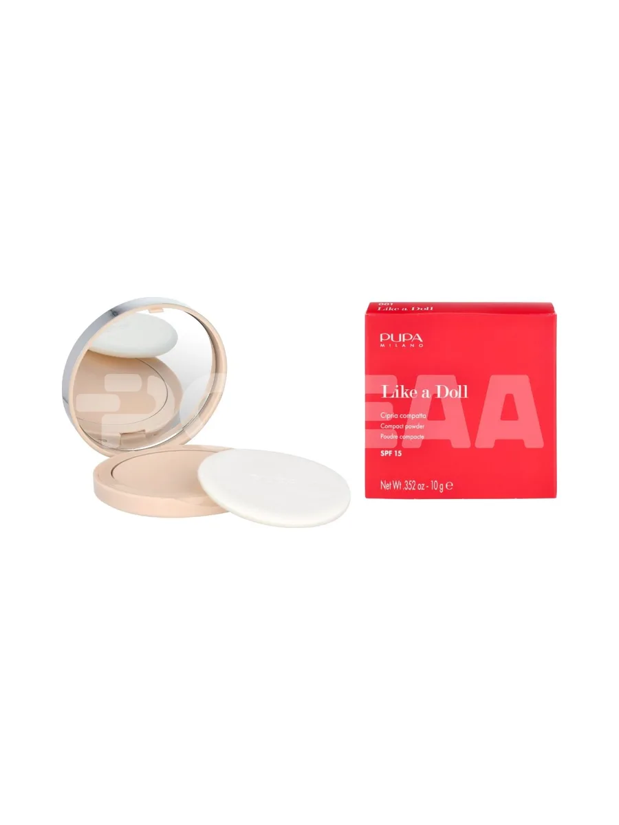 Pupa Like A Doll Nude Skin Compact Powder SPF15 10g - #01 Porcelain 1