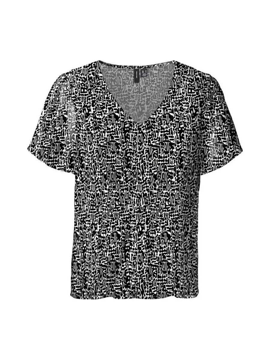 Top Imprimé Noir/Blanc Femme Vero Moda Swf 2