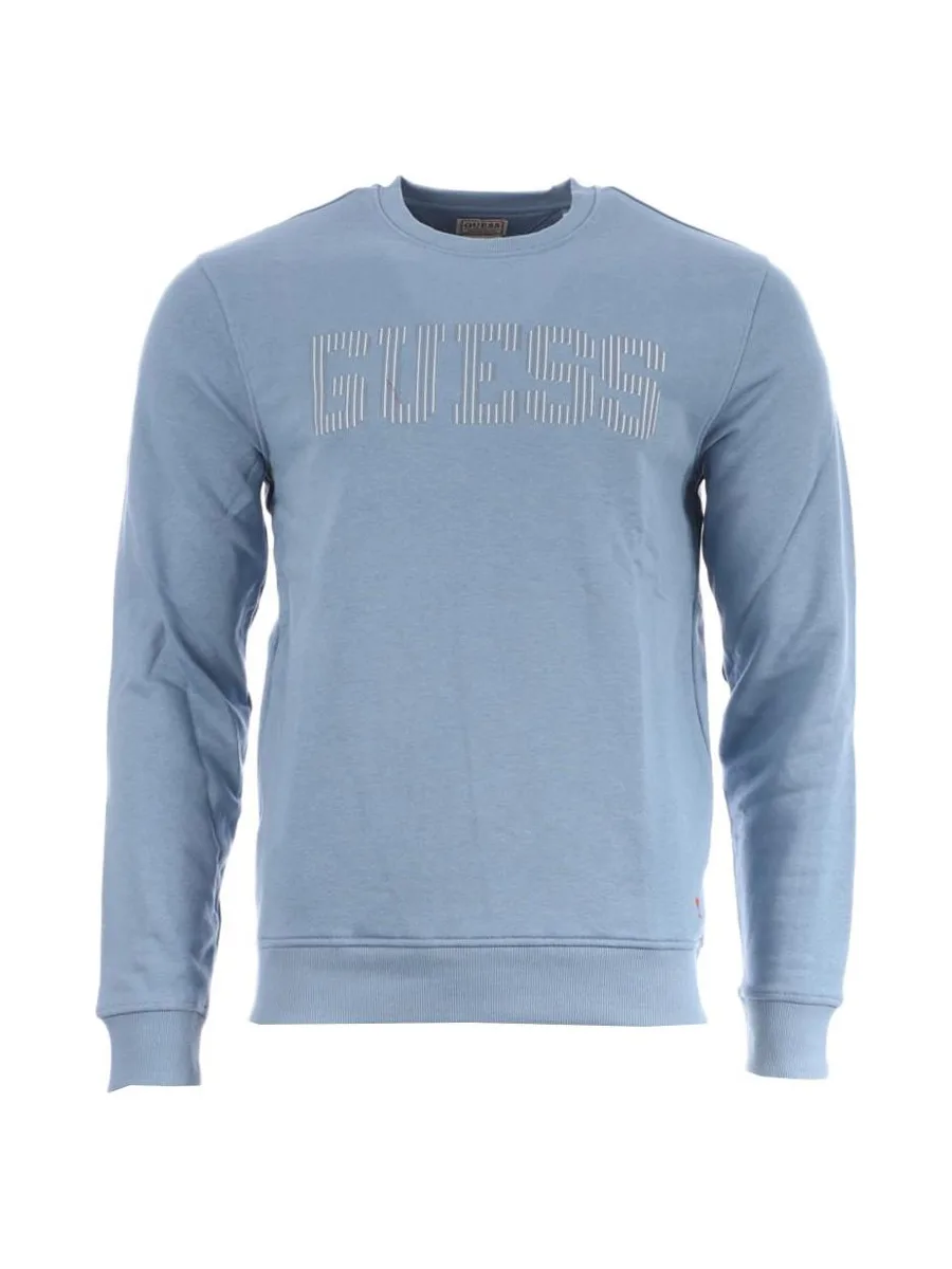 Sweat Bleu Homme Guess Beau Cn Fleece 1