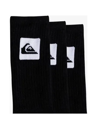 X3 Paires de Chaussettes Noir Homme Quiksilver AQYAA03316 2