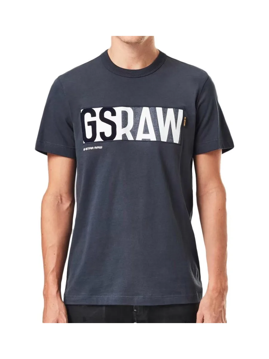 T-shirt Marine Homme G-Star Denim 2