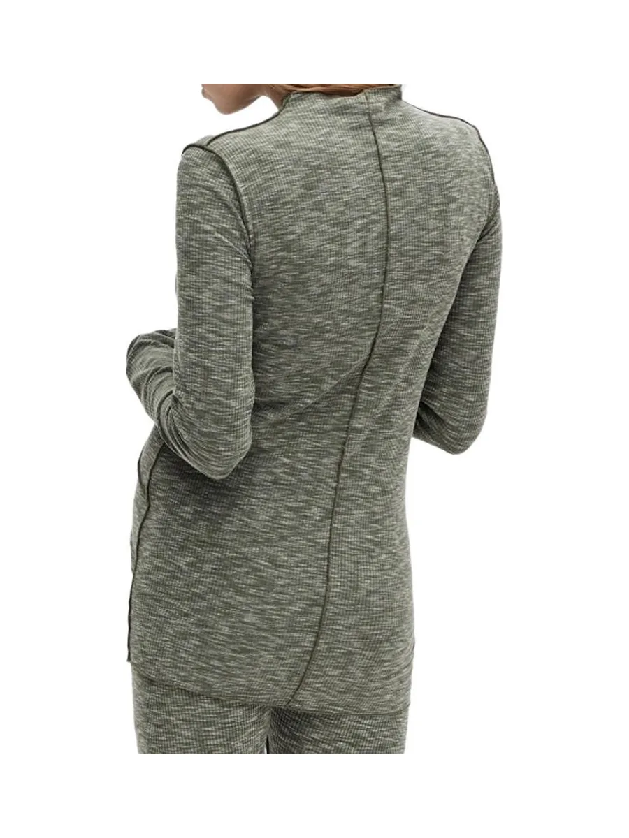 T-Shirt Manches Longues Gris Femme Mamalicious Ivy 3