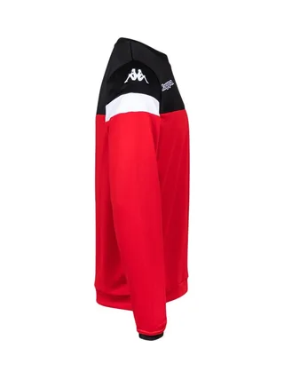 Sweat Rouge/Noir Homme Kappa Lido 3
