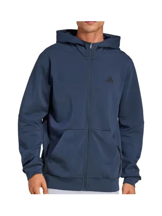 Sweat Zippe Marine Homme Adidas D4t Full-zip 1