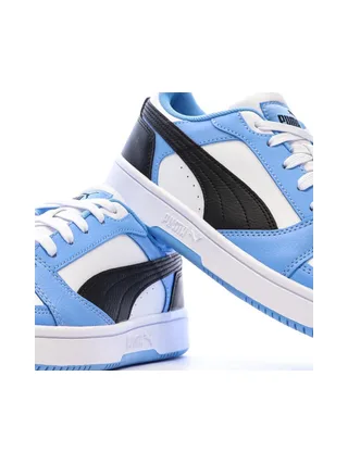 Baskets Turquoise/Blanc Garçon Rebound Low 7
