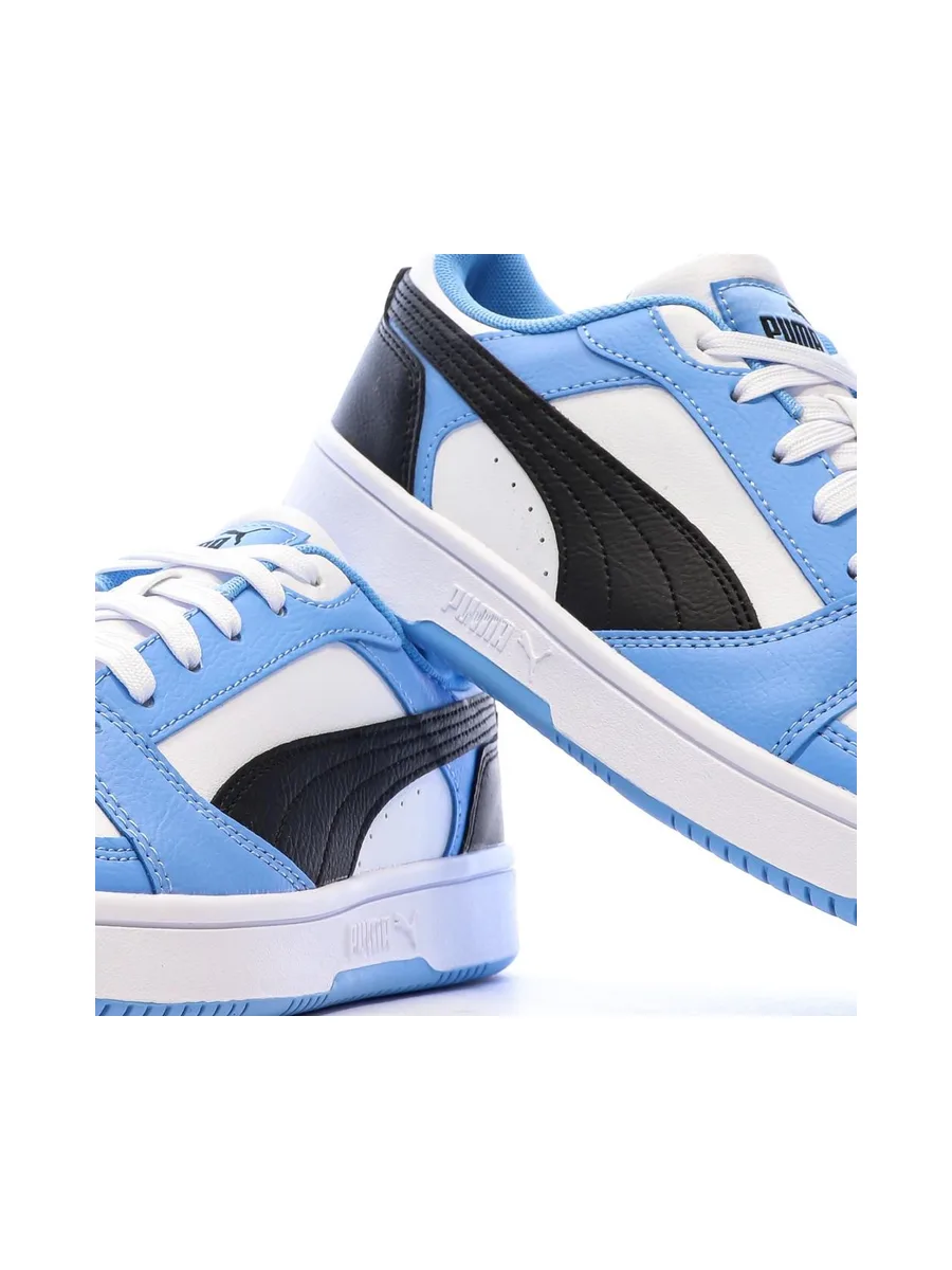Baskets Turquoise/Blanc Garçon Rebound Low 8