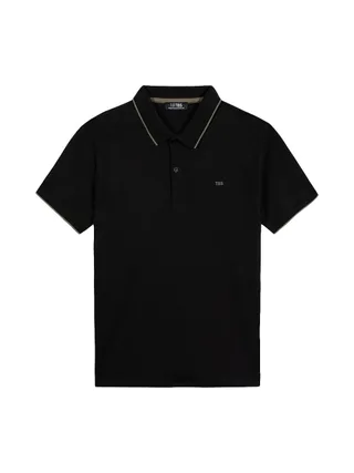 Polo Noir Homme TBS Lierre 1