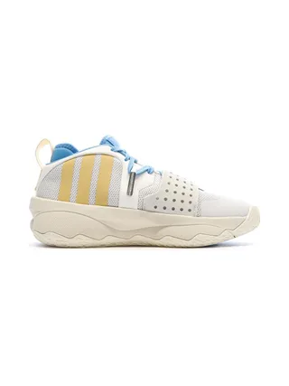 Chaussures de basketball Blanches/Jaune/Bleu Homme Adidas Dame 8 2
