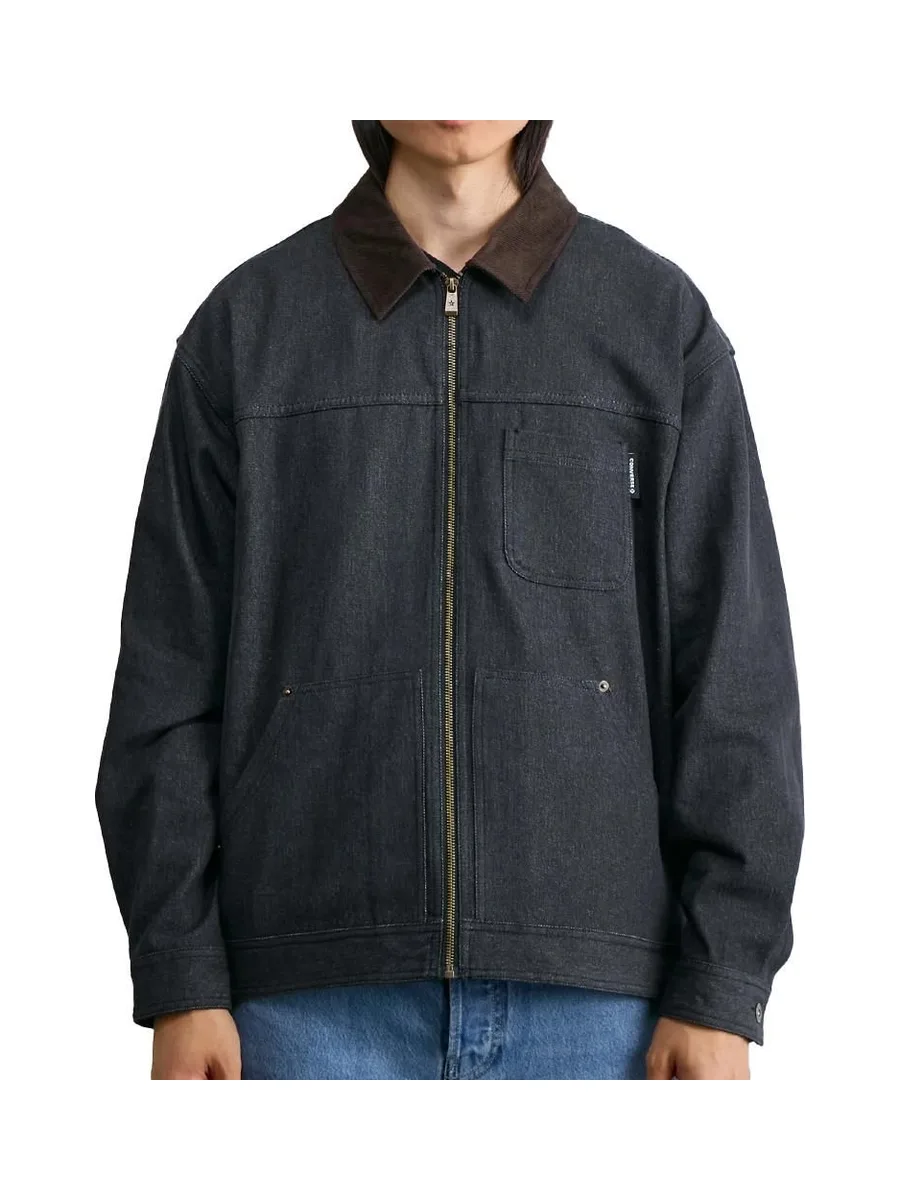 Veste Noir Mixte Converse Denim Shirt 2