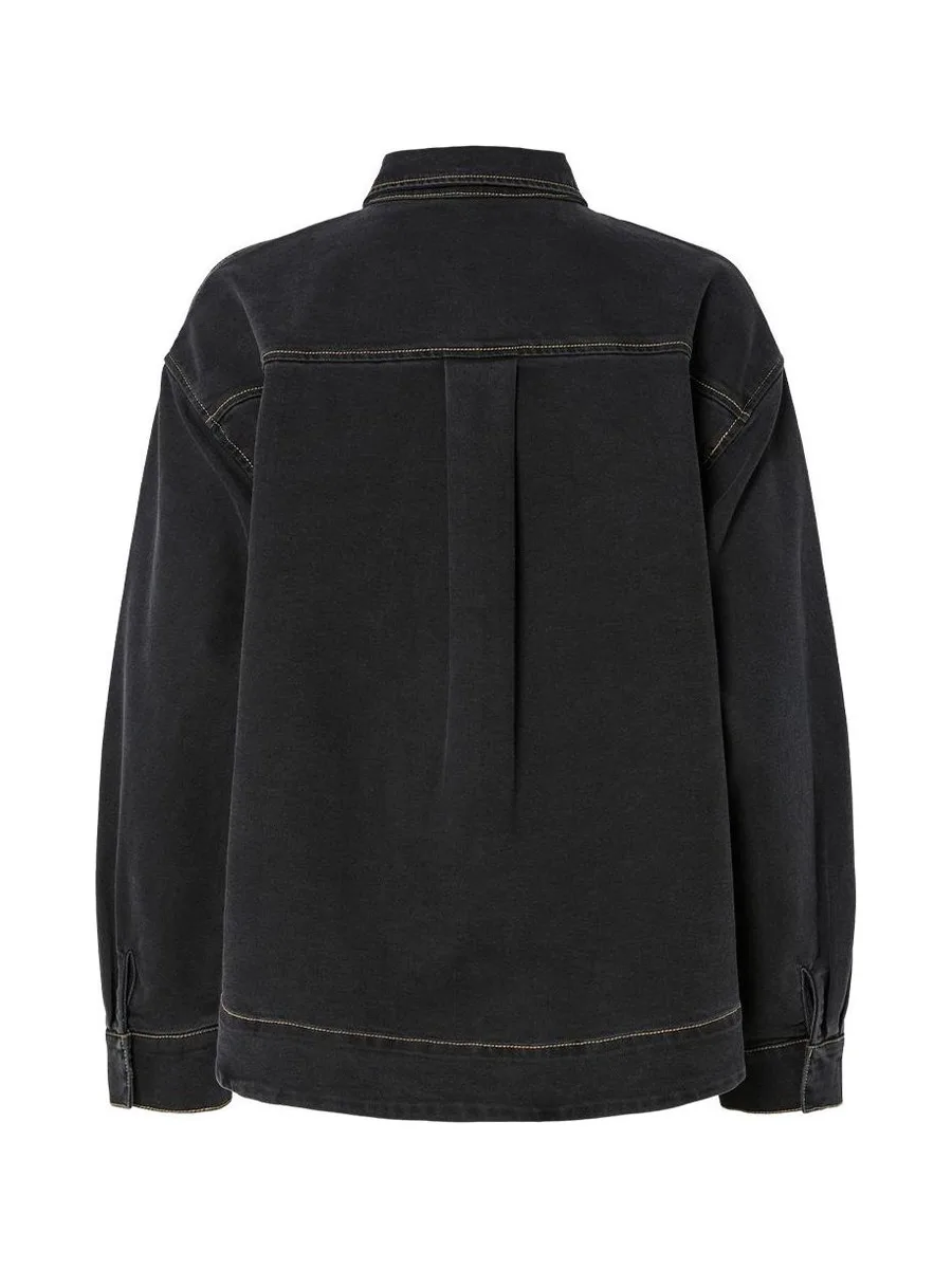Veste en Jean Bleu/Brut Femme Pieces Pcmathea Curved Denim 3