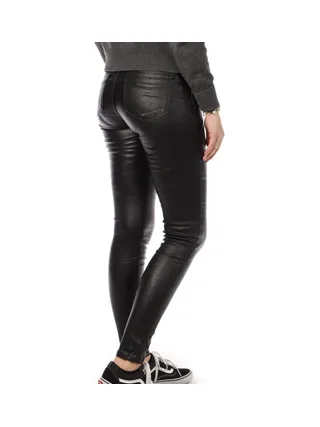Pantalon skinny enduit Noir Monday Premium Paillettes 2