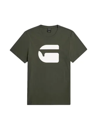 T-Shirt Kaki Homme G-Star RAW Logo 2