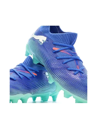 Chaussures de Foot Bleues Enfant Puma Future 7 Match FG/AG 7