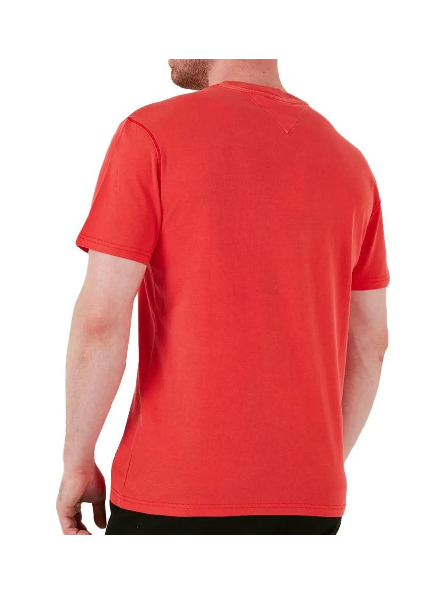 T-shirt Rouge Homme Tommy Jeans Reg Gd 3
