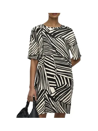 Robe Beige/Noire Femme JDY Ebbie 1