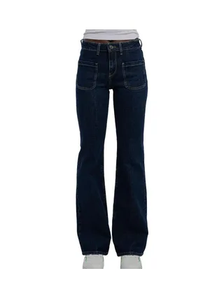 Jean Droit Bleu Femme Teddy Smith Diams 1