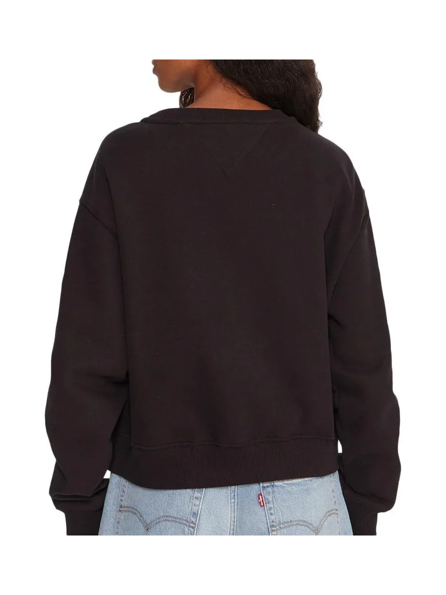 Sweat Noir Femme Tommy Hilfiger Script 3