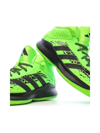 Chaussures de Basketball Vertes Adidas Cross Em Up 5 K Wide 7