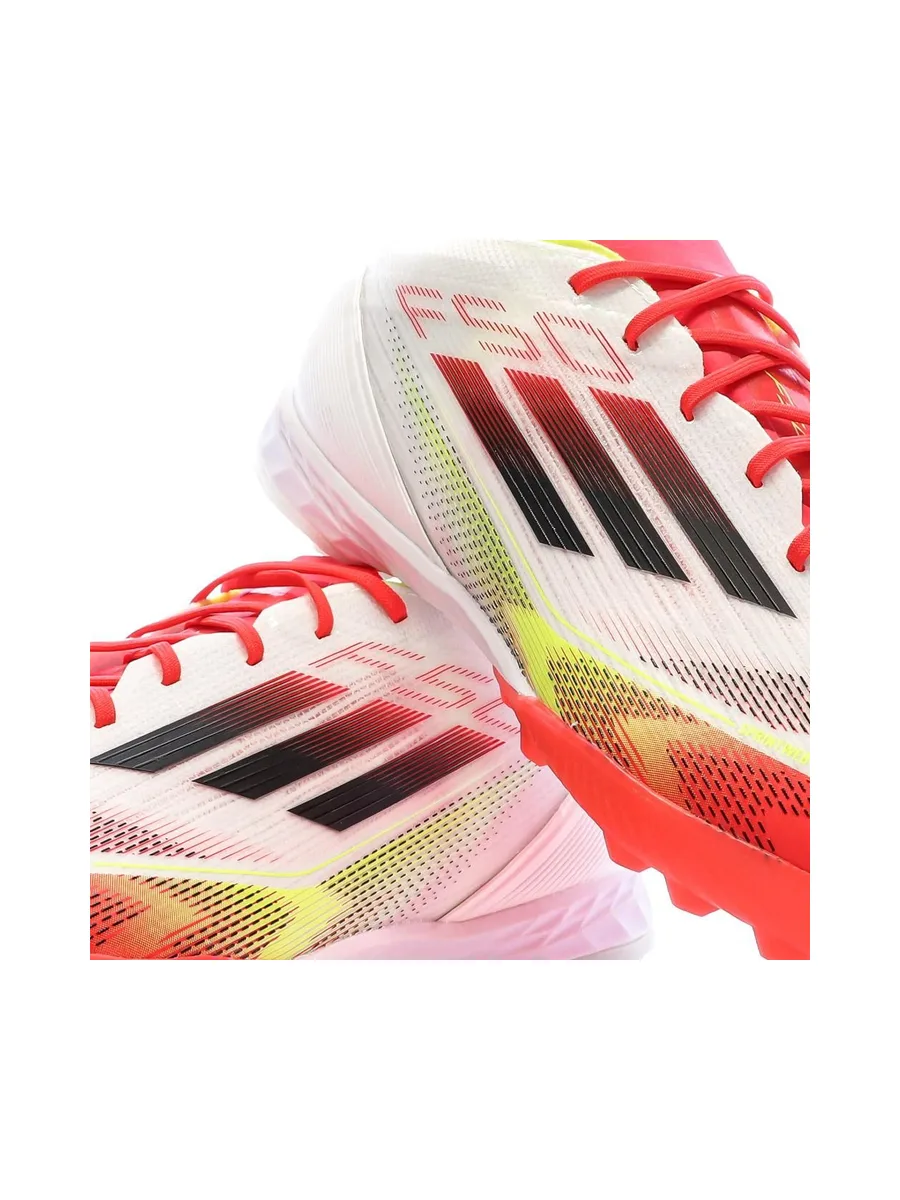 Chaussures de Foot Blanc/Rouge Adidas F50 Pro TF 7