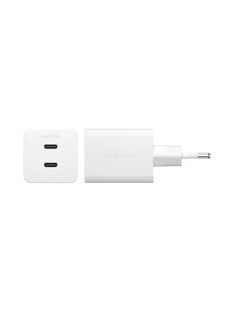PGE Turbo 45W Charger 2 x USB-C EU White 5