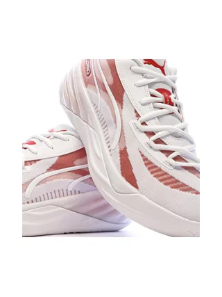 Chaussures de Basketball Blanches/Roses Homme Puma All-pro Nitro 7