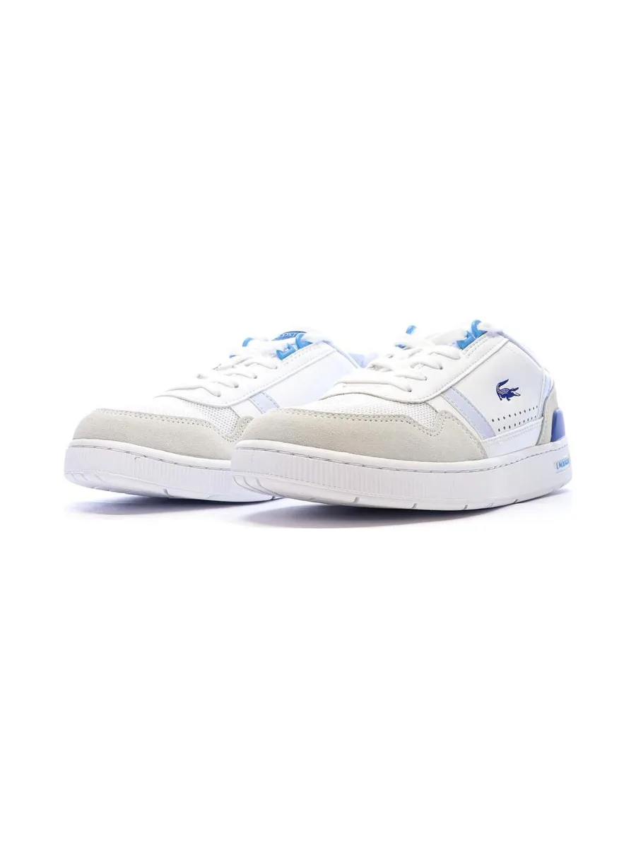 Baskets Blanches/Bleu Femme Lacoste Clip 124 6