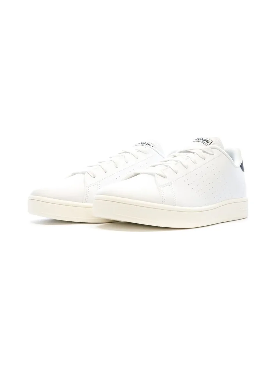 Baskets Blanc/Noir Garçon Adidas Advantage 7