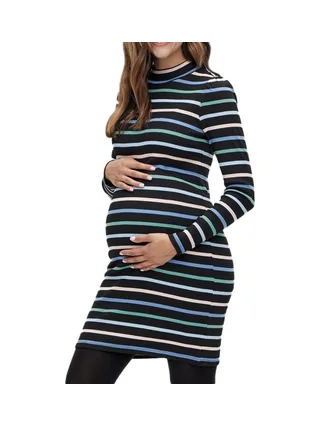 Robe de Grossesse Noir Femme Mamalicious Celie 1
