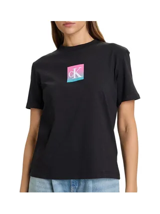 T-Shirt Noir Femme Calvin Klein Jeans Classic Boxed 1
