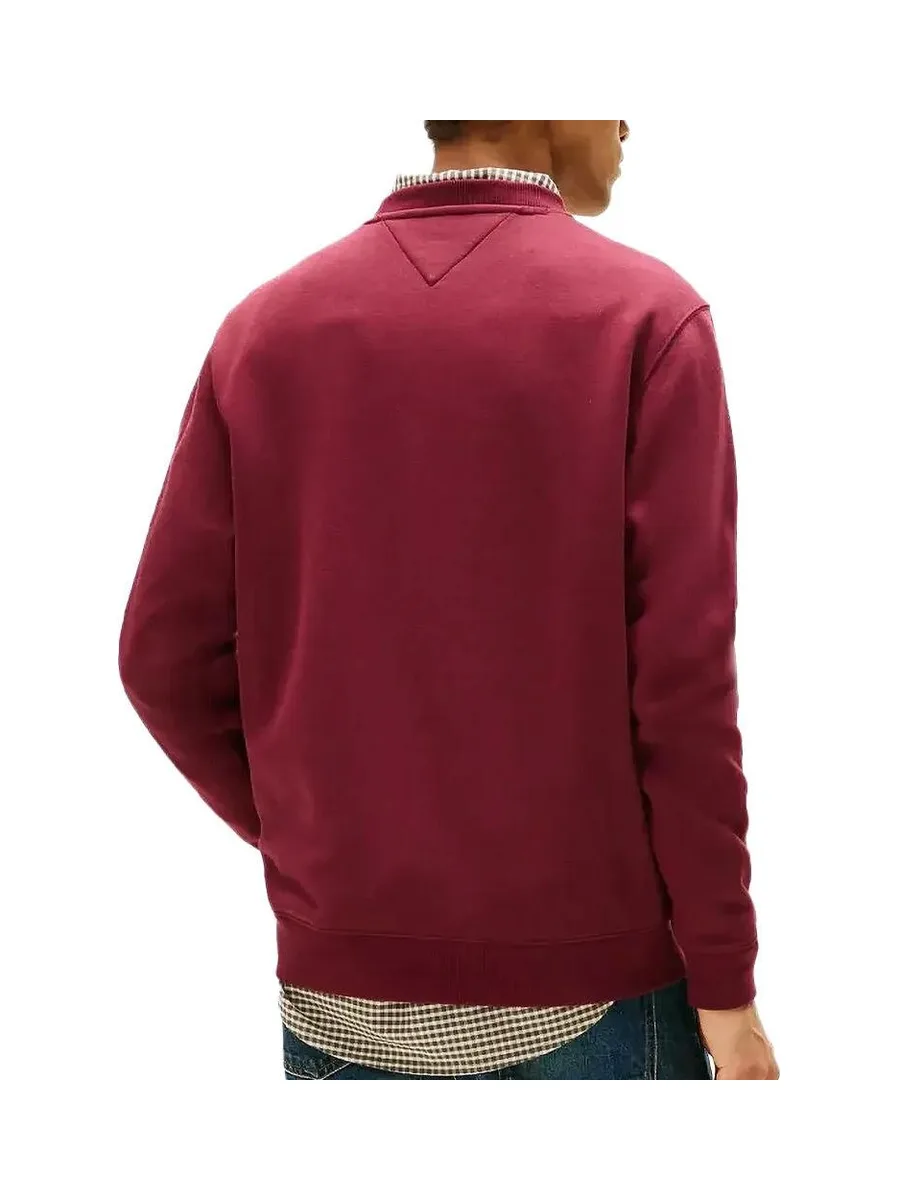 Sweat Bordeaux Homme Tommy Hilfiger Reg Flag Crew 3