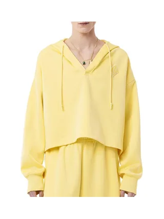 Sweat Jaune Femme Lacoste Runway Oversized 1