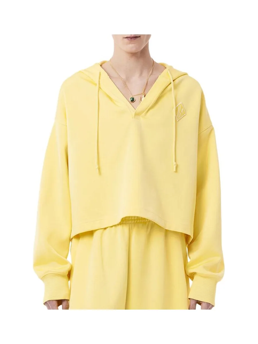 Sweat Jaune Femme Lacoste Runway Oversized 2