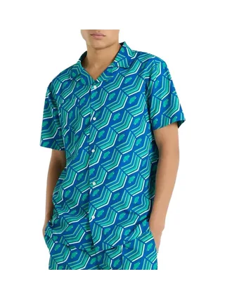 Chemisette Vert Homme Umbro Printed Shirt Regale 1