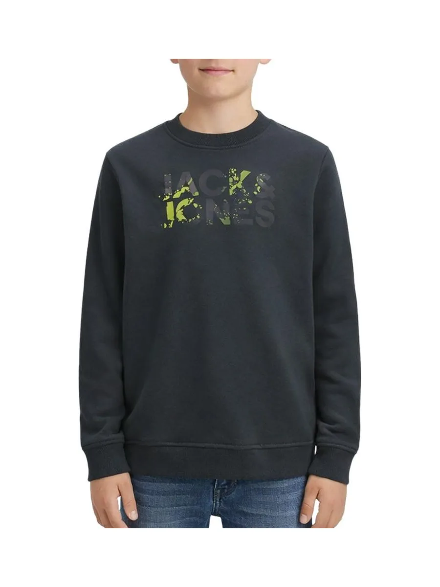 Sweat Gris Foncé Garçon Jack & Jones Splash 2