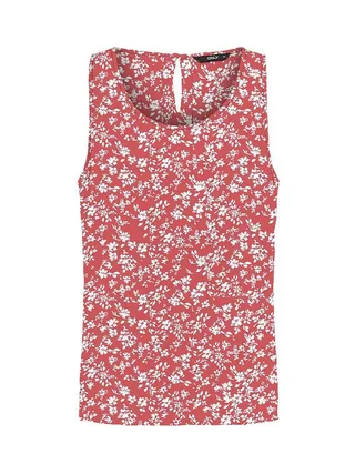 T-Shirt Sans Manches Rose/Blanc à Motifs Femme Only Nova Life 1