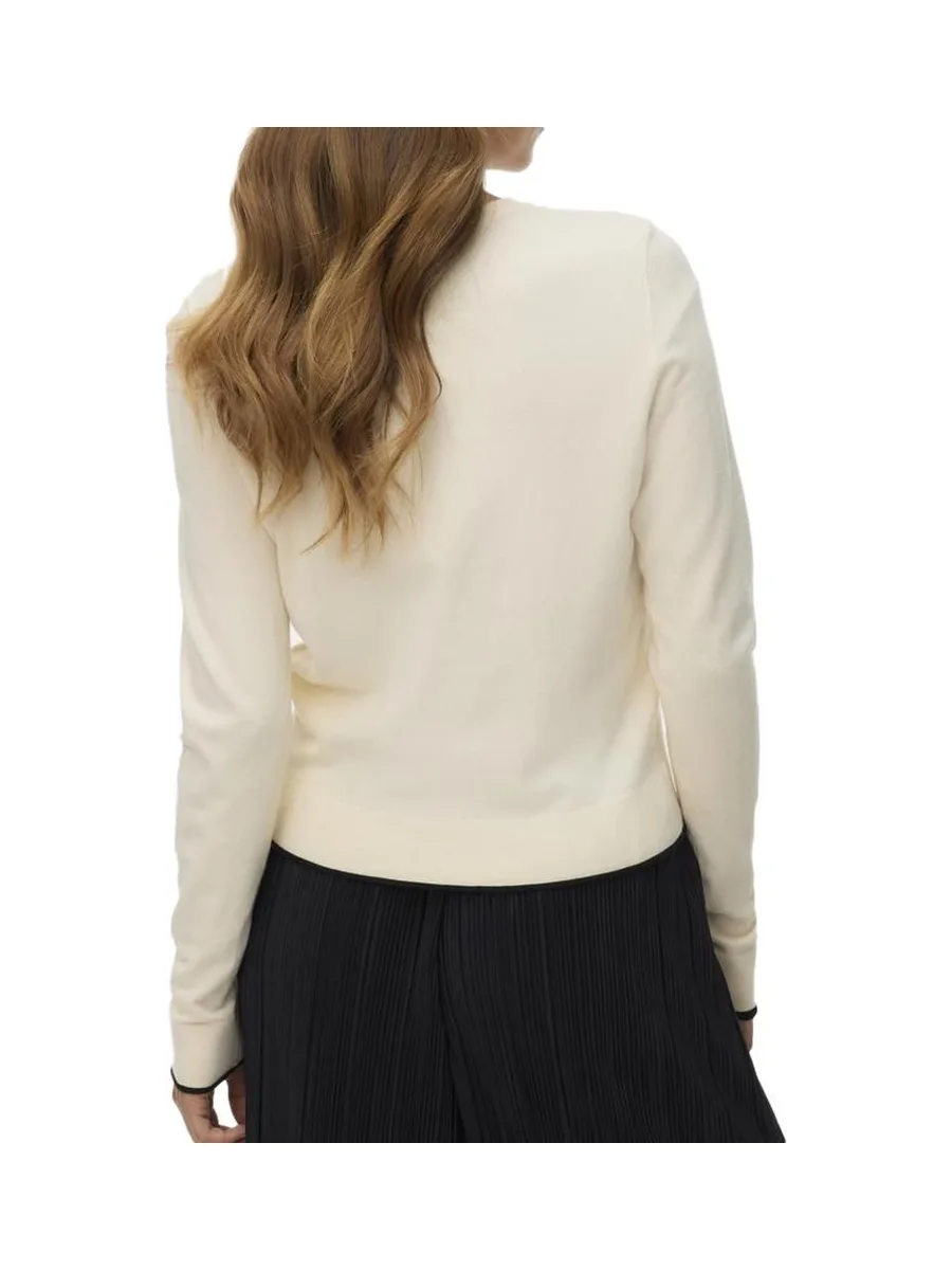 Pull Écru Femme Vero Moda Cardigan Boo 2