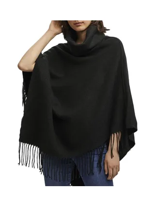 Poncho Noir Femme Vero Moda Kleo 1