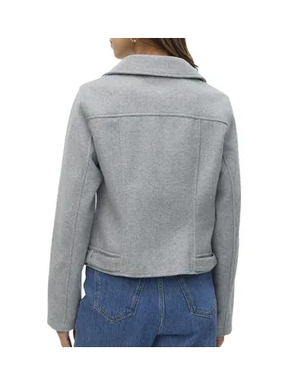 Veste Grise Femme Vero Moda Biker 2