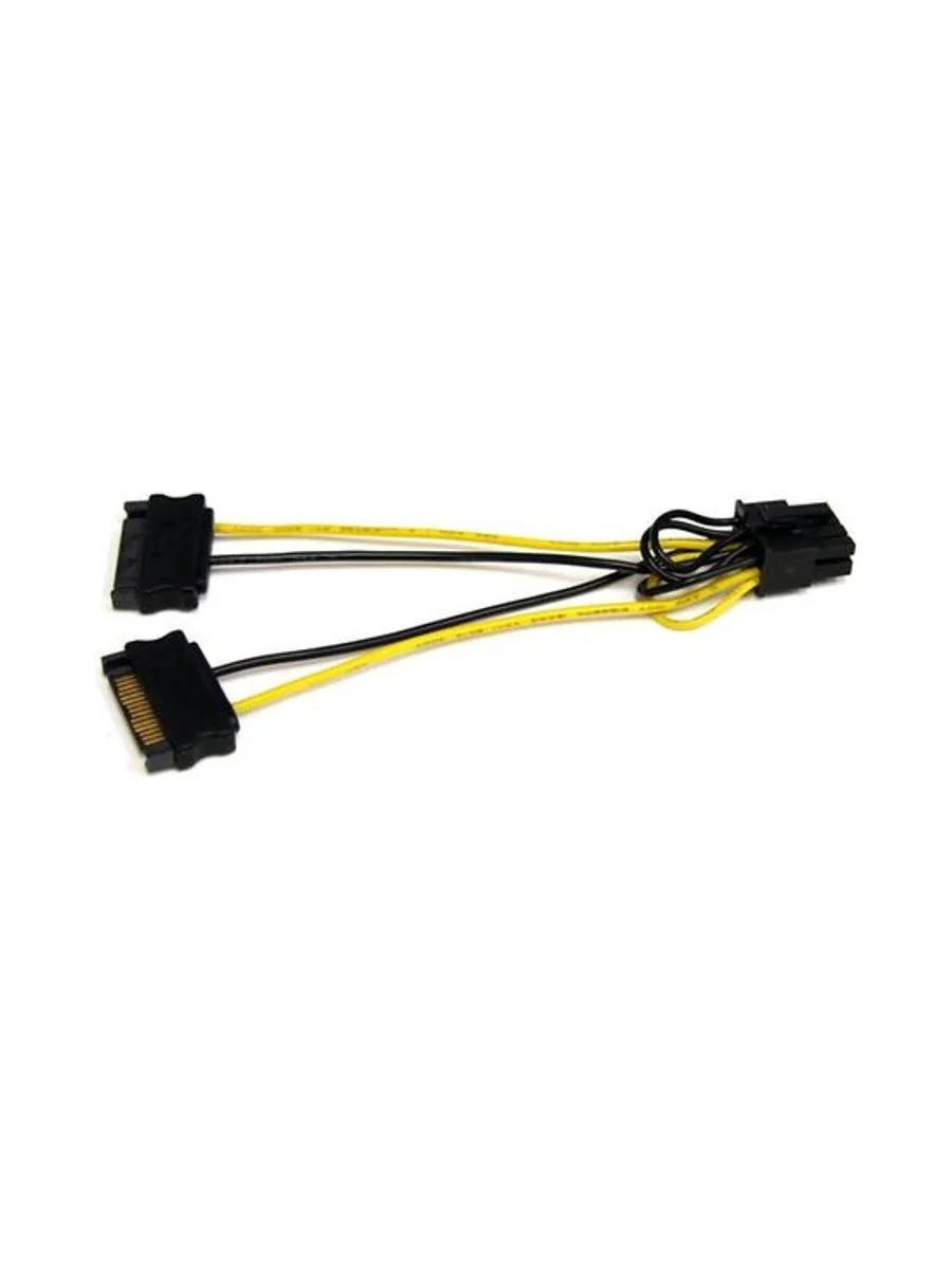 6" SATA to 8Pin PCIe Power Cable Adapter 1