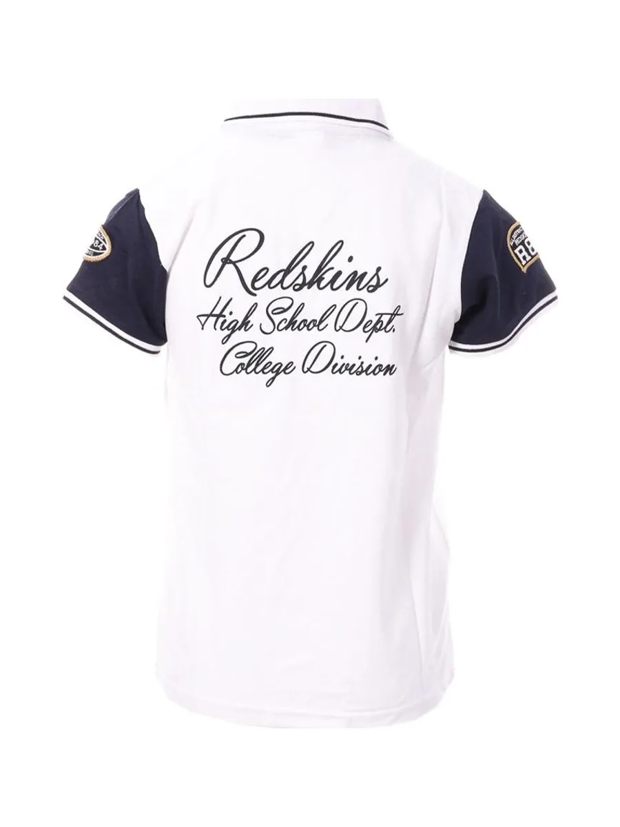 Polo Blanc/Marine Garçon Redskins PO3044 3