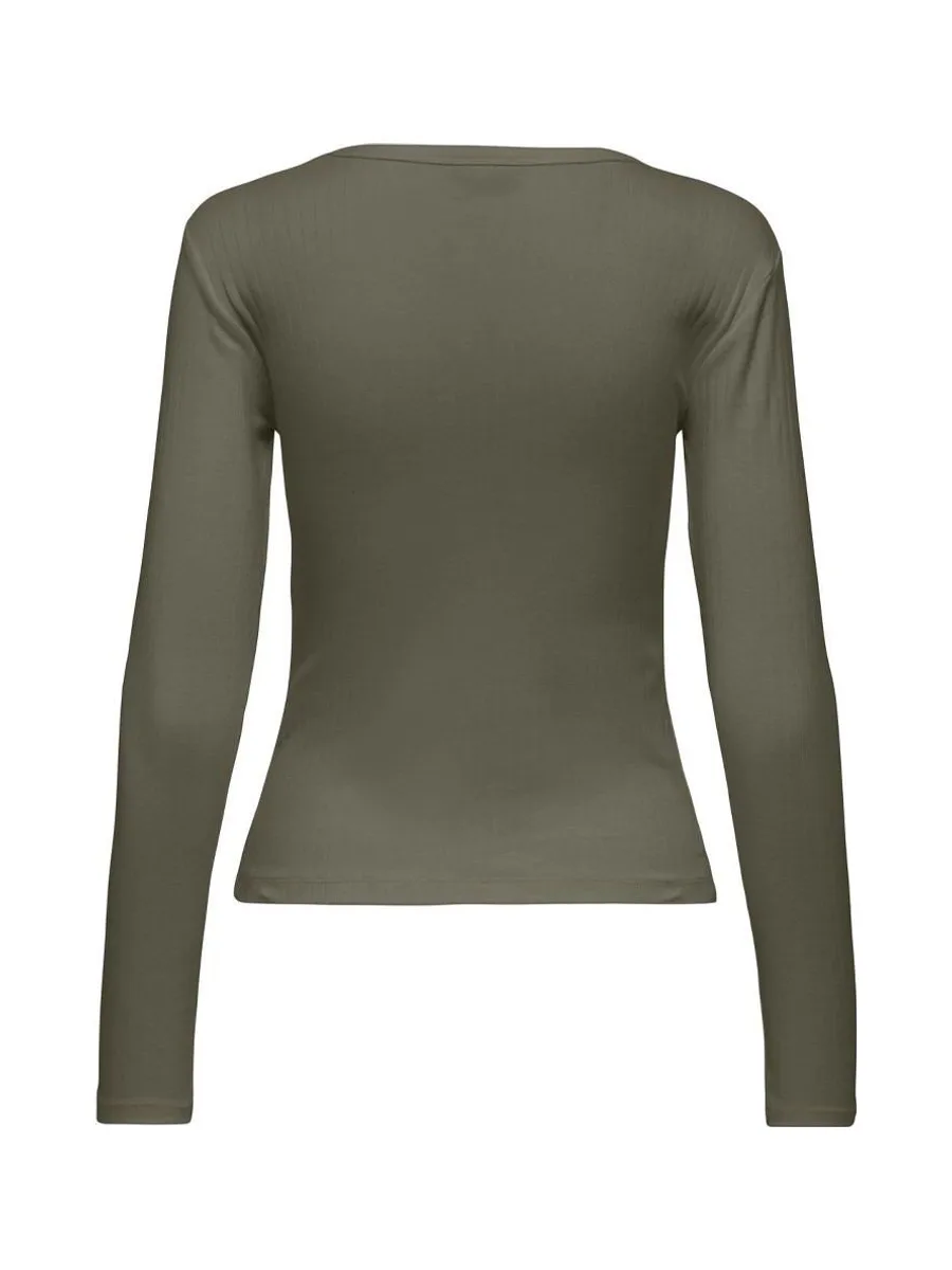T-Shirt Manches Longues Kaki Femme JDY Vaya 2
