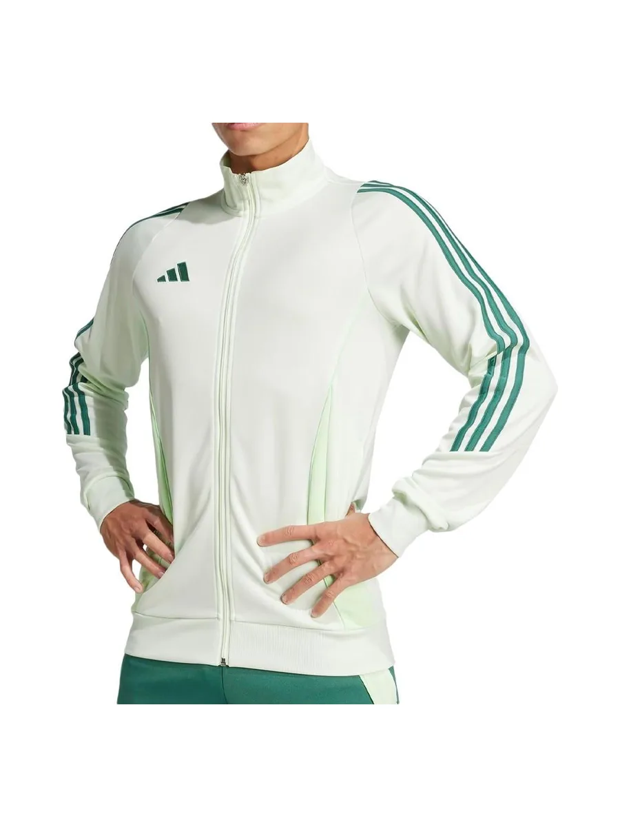 Sweat Zippé Vert Clair Homme Adidas Tiro24 2