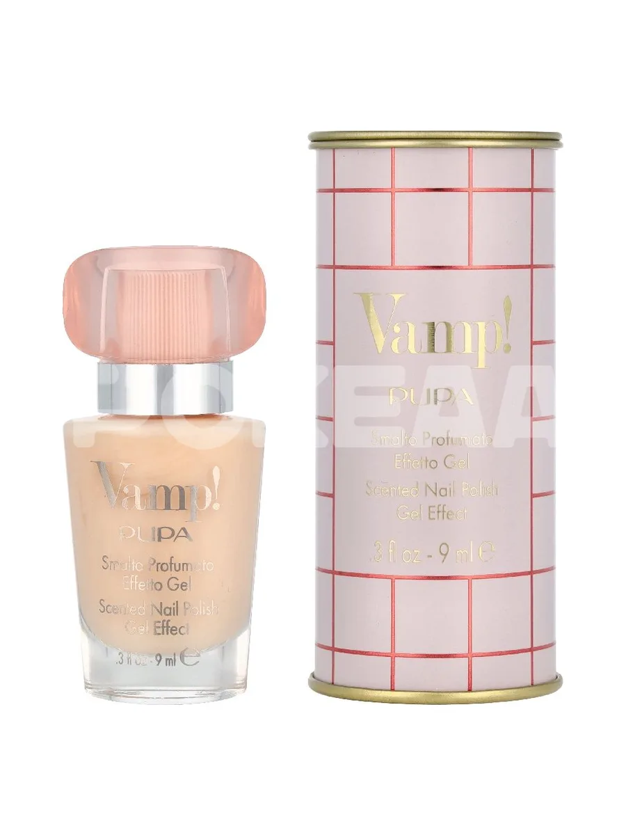 Pupa Vamp! Scented Nail Polish Gel Effect 9ml - #126 True Nude 1