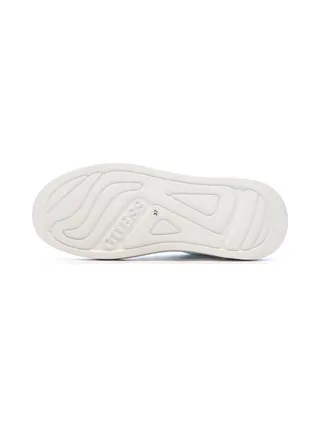 Baskets Blanches/Argent Femme Guess Elbina 5