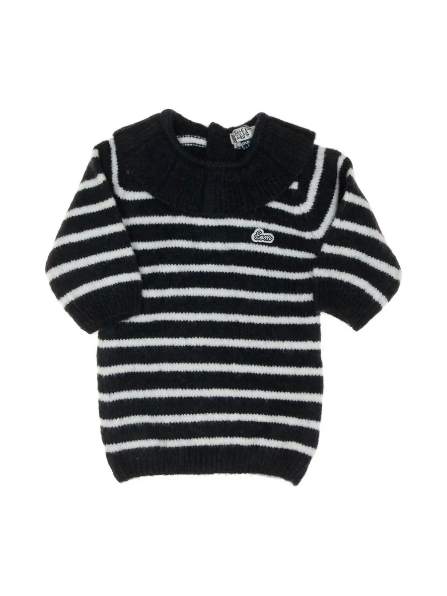 Robe Marinière Marine/Blanc Fille EOM Peti 2