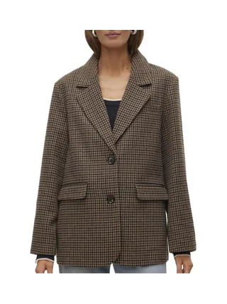 Blazer Pied poule Marron Femme Vero Moda Julie 1