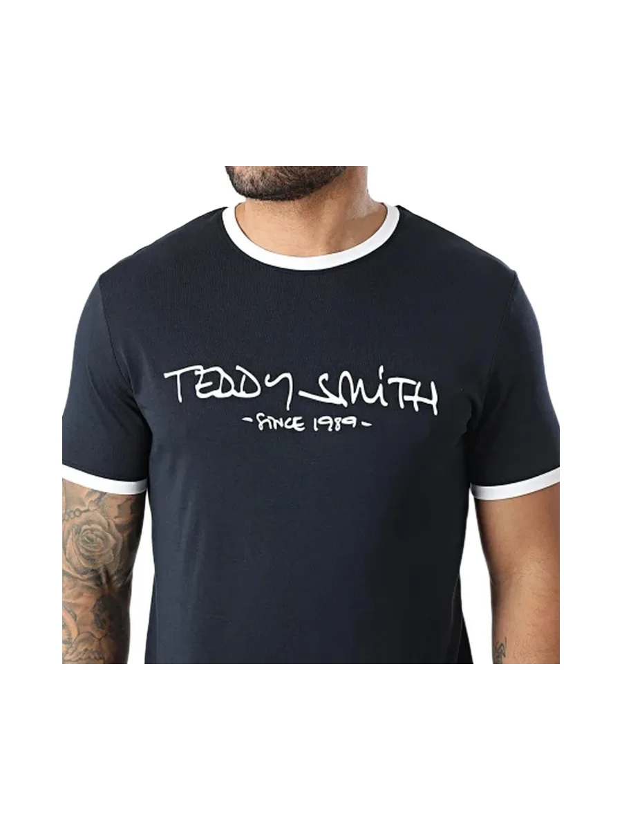 T-Shirt Marine Homme Teddy Smith Ticlas 3