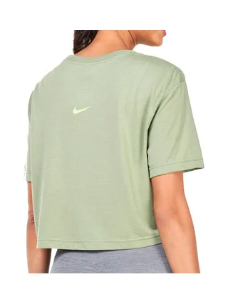 T-shirt Vert Femme Nike Crop86 2